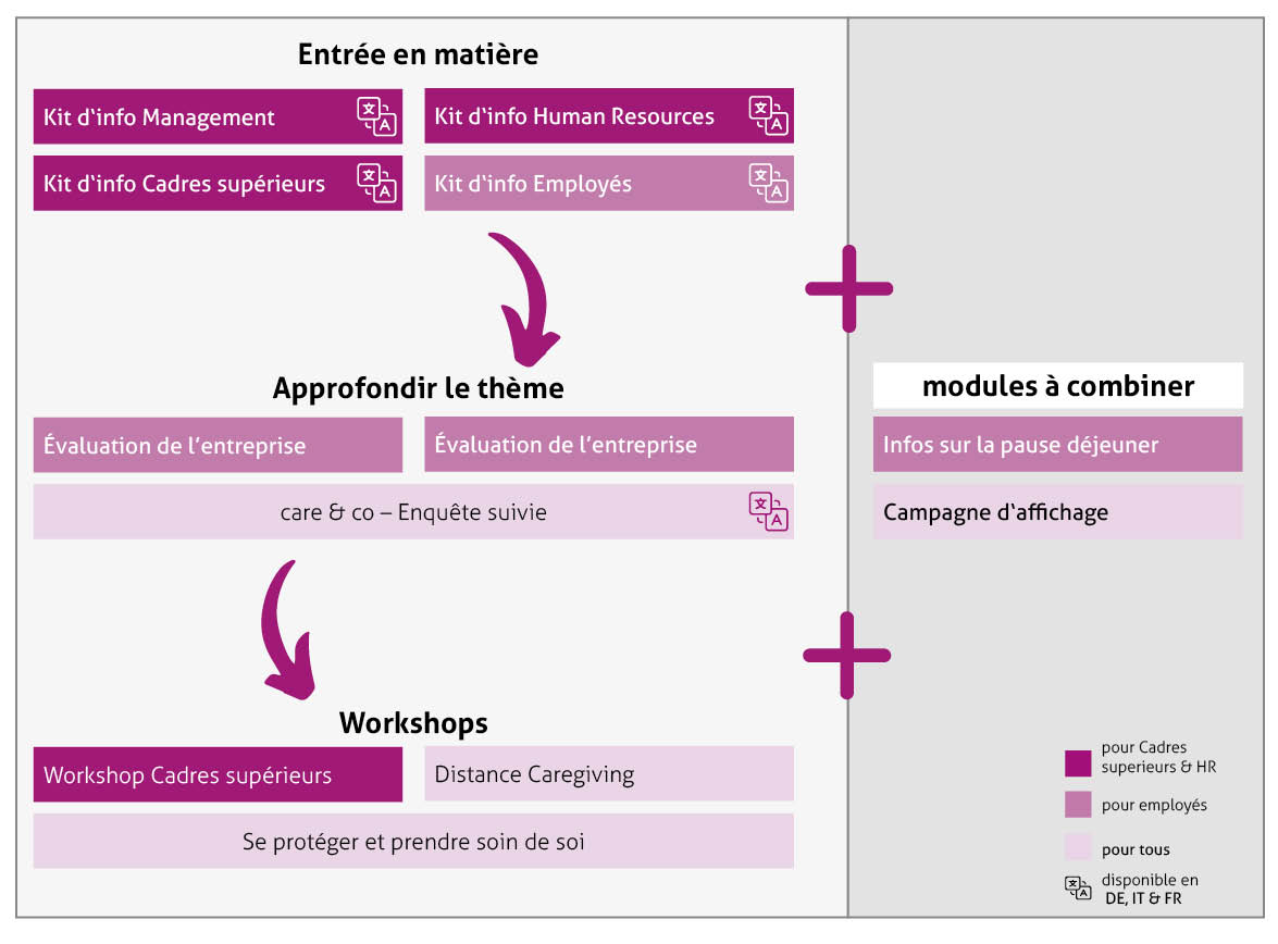 Übersichtsgrafik französisch Modulbaukasten care & co